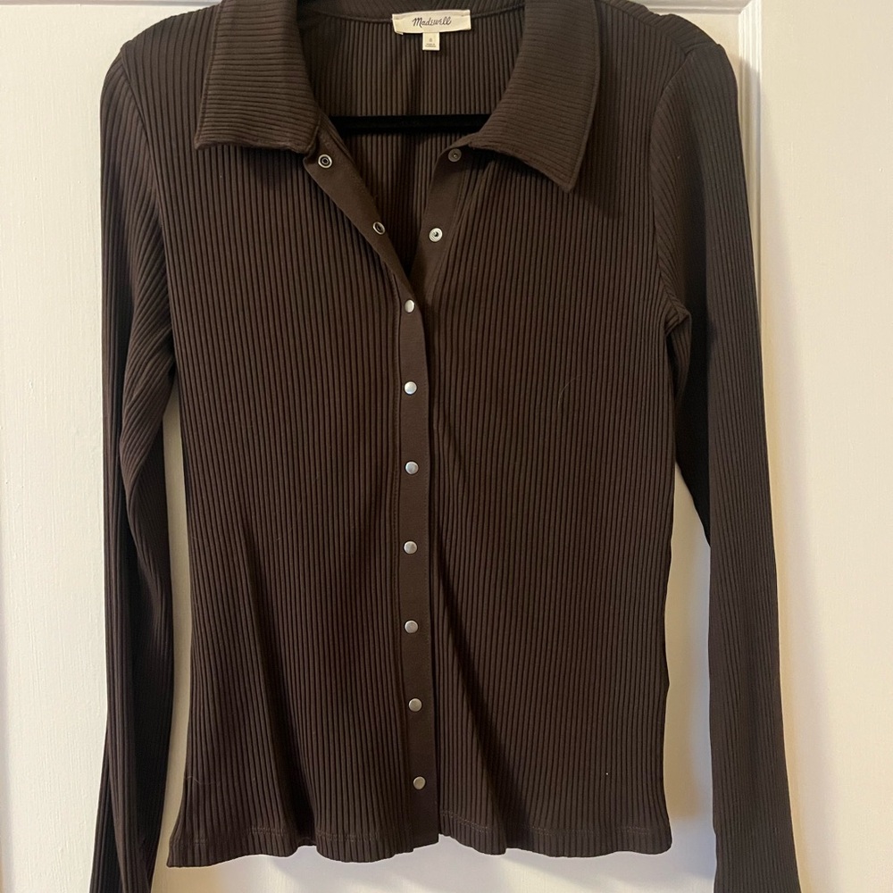 Madewell snap front cardigan - never worn